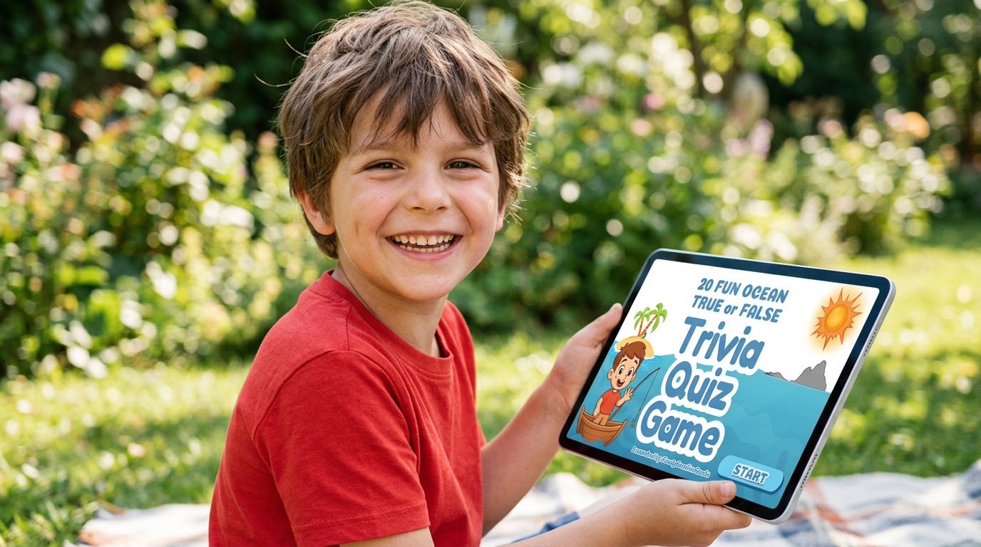 20 FUN OCEAN TRUE OR FALSE TRIVIA QUIZ FOR KIDS AGES 5-12(Parent Approved)