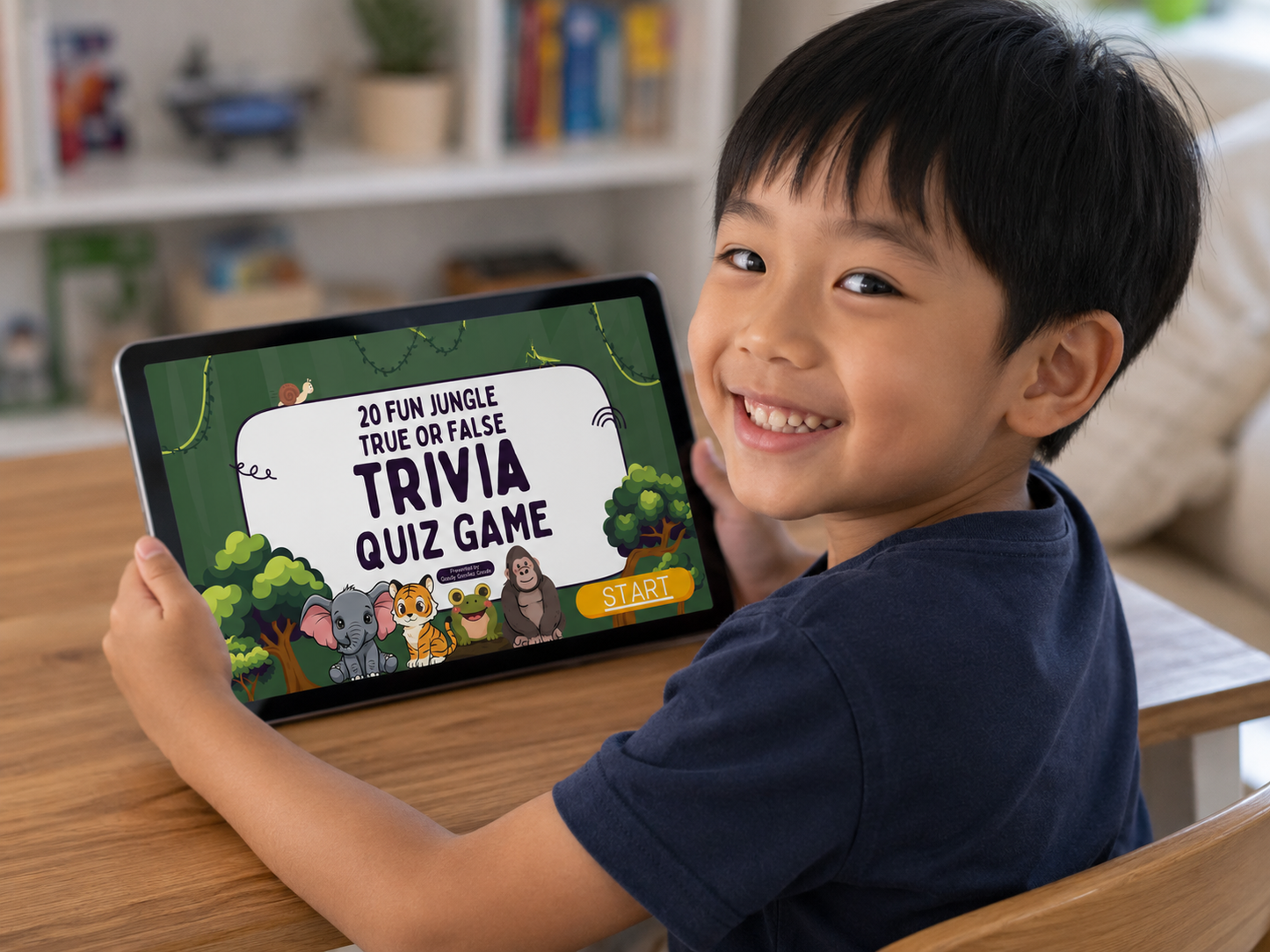 20 FUN JUNGLE TRIVIA TRUE or FALSE QUIZ FOR KIDS AGES 5-12(Parent Approved)