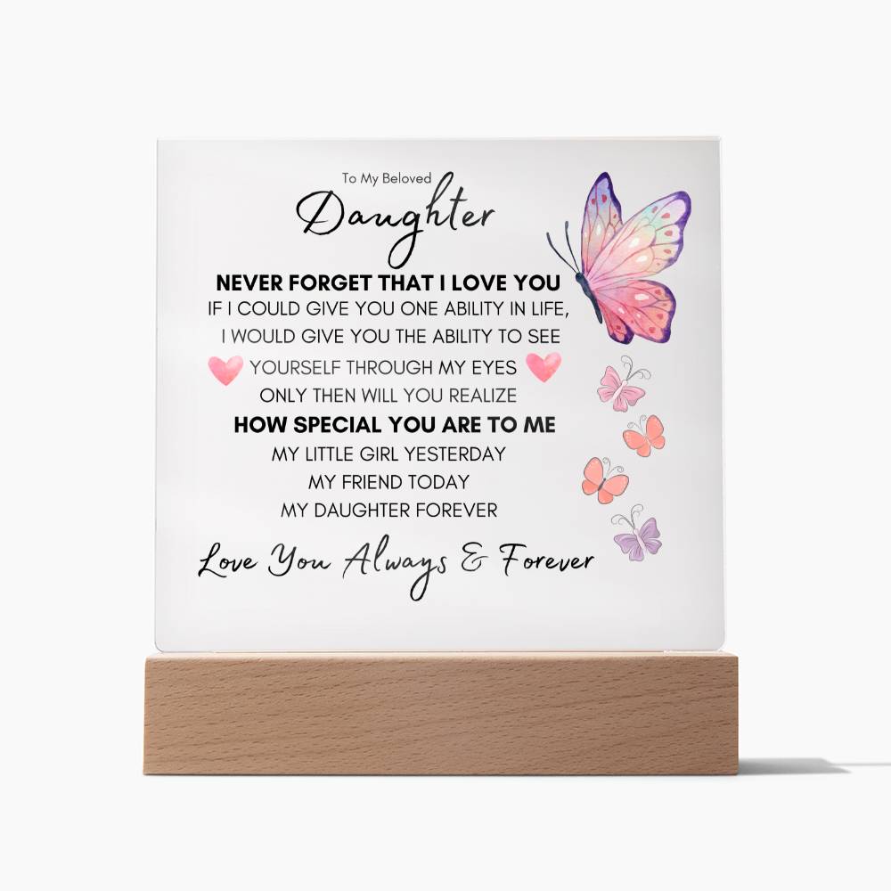 To My Beloved Daughter NIGHT LIGHT | My Daughter Forever