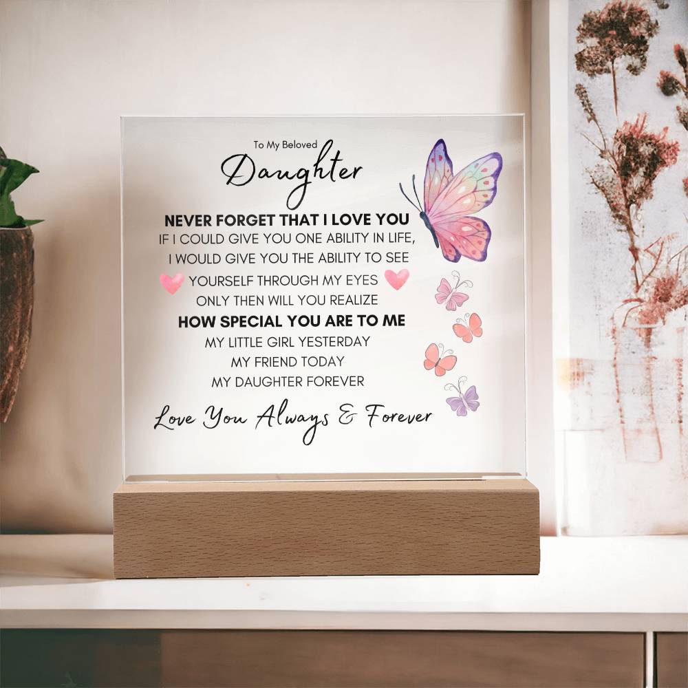 To My Beloved Daughter NIGHT LIGHT | My Daughter Forever