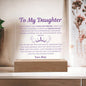 To My Daughter | Crown