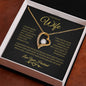 To My Beloved Wife | Eternal Love - Black & Gold