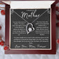 "To My Beloved Mother" Heart Necklace