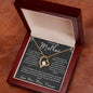 "To My Beloved Mother" Heart Necklace