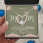 "To My Beloved Mother" Heart Necklace | Straighten Your Crown