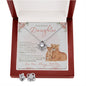 "To My Beautiful Daughter" Heart Necklace & Earring Set