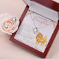 "To My Beautiful Daughter" Heart Necklace & Earring Set