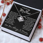 To My Beloved Mother| You Are Appreciated Love Knot Necklace