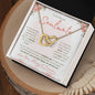 "To My Beloved Soulmate" Double Heart Necklace