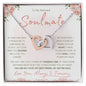 "To My Beloved Soulmate" Double Heart Necklace