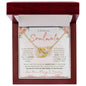 "To My Beloved Soulmate" Double Heart Necklace