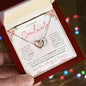 "To My Beloved Soulmate" Double Heart Necklace
