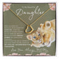 "To My Beautiful Daughter" Heart Necklace