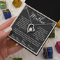 "To My Beloved Mother" Heart Necklace