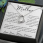 "To My Beloved Mother" Heart Necklace (White Back)
