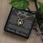 "To My Beloved Mother" Heart Necklace