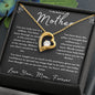 "To My Beloved Mother" Heart Necklace