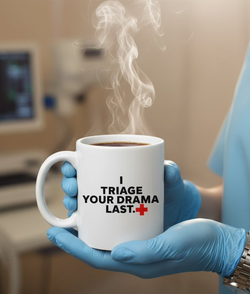 "I triage Your Drama Last" 11oz Mug for Nurses
