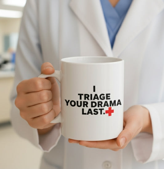 "I triage Your Drama Last" 11oz Mug for Nurses