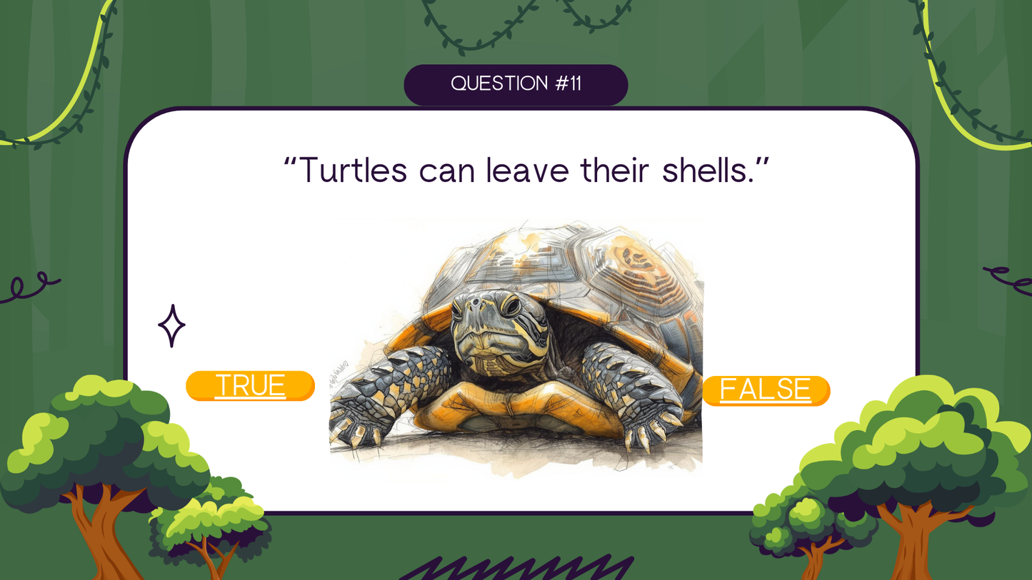 20 FUN JUNGLE TRIVIA TRUE or FALSE QUIZ FOR KIDS AGES 5-12(Parent Approved)