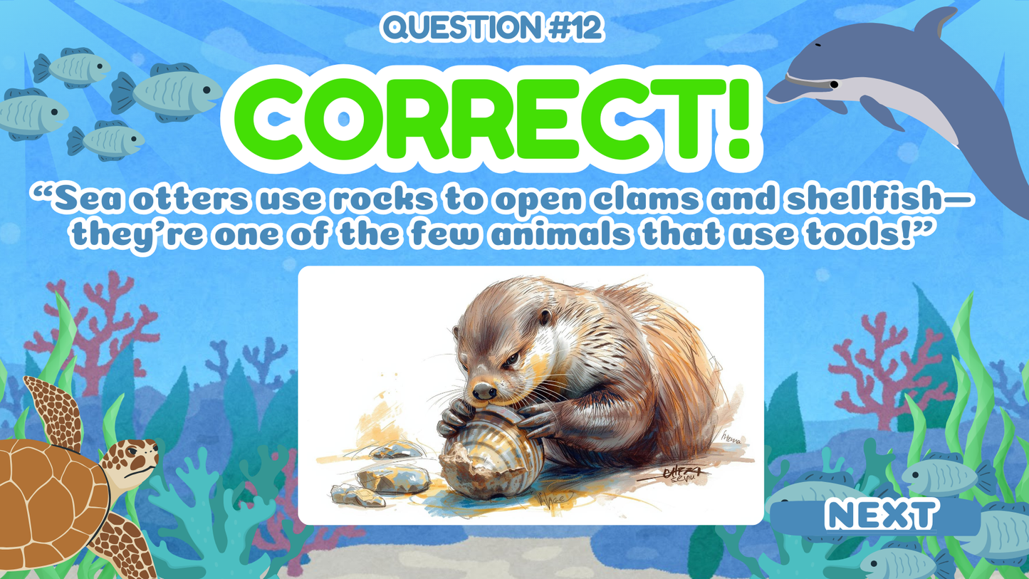 20 FUN OCEAN TRUE OR FALSE TRIVIA QUIZ FOR KIDS AGES 5-12(Parent Approved)
