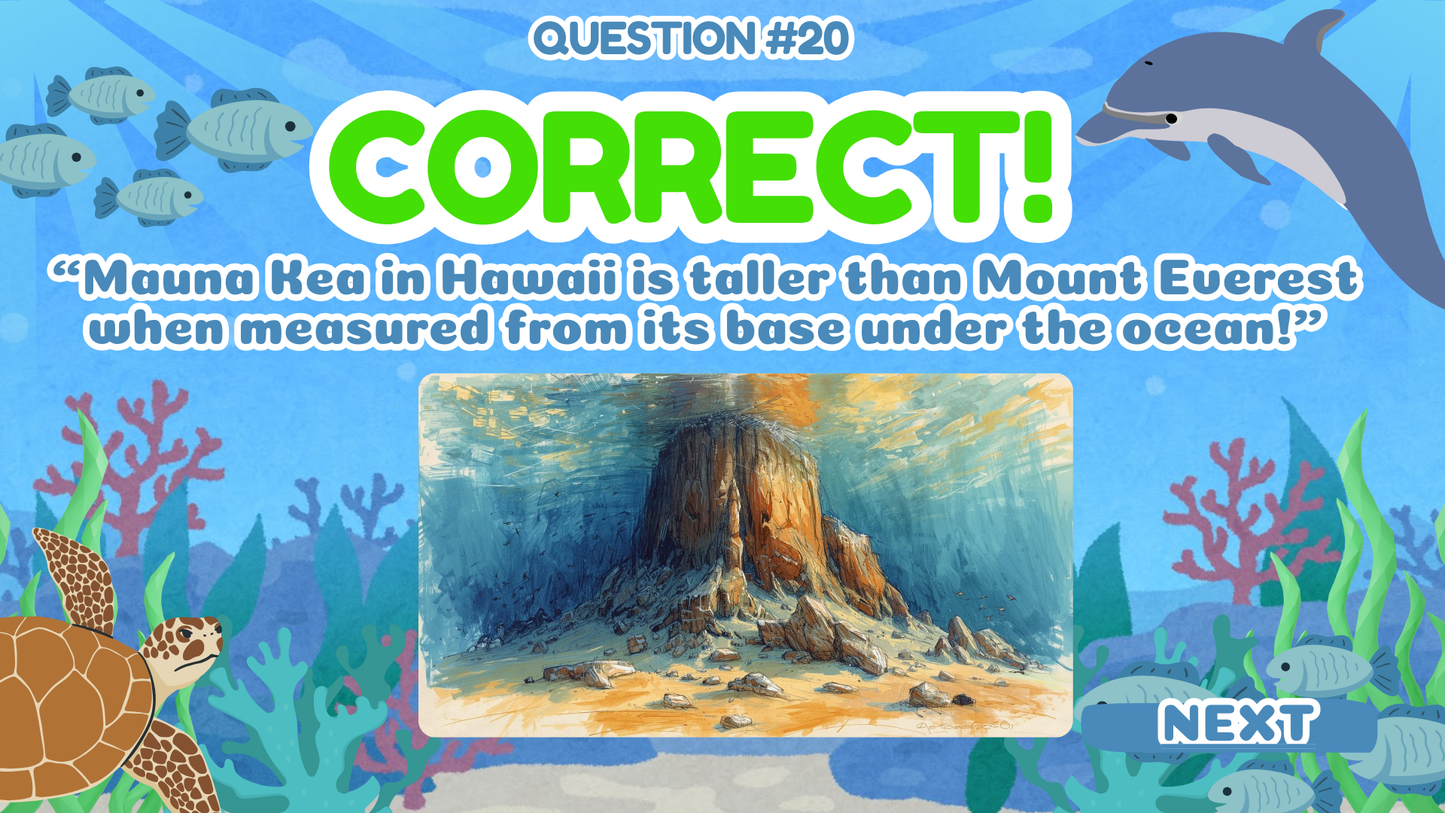 20 FUN OCEAN TRUE OR FALSE TRIVIA QUIZ FOR KIDS AGES 5-12(Parent Approved)