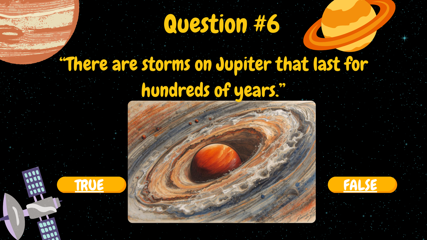 20 FUN SPACE TRIVIA TRUE or FALSE QUIZ FOR KIDS AGES 5-12(Parent Approved)