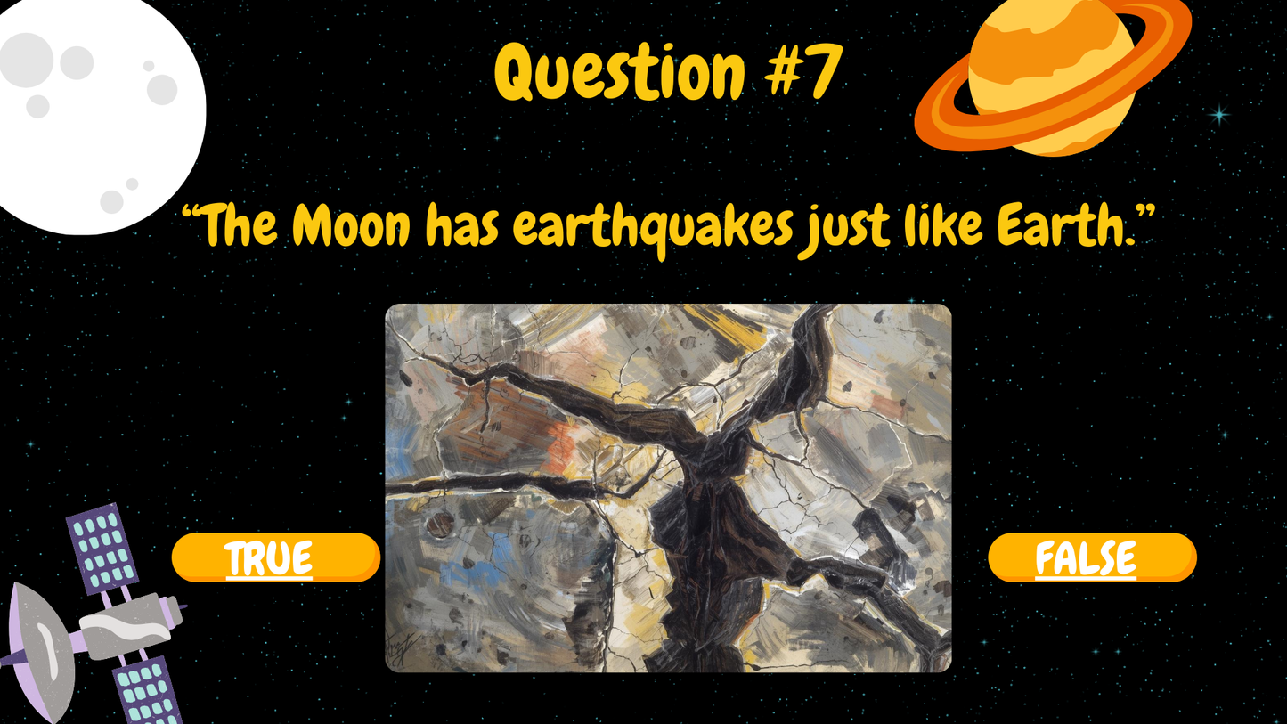 20 FUN SPACE TRIVIA TRUE or FALSE QUIZ FOR KIDS AGES 5-12(Parent Approved)