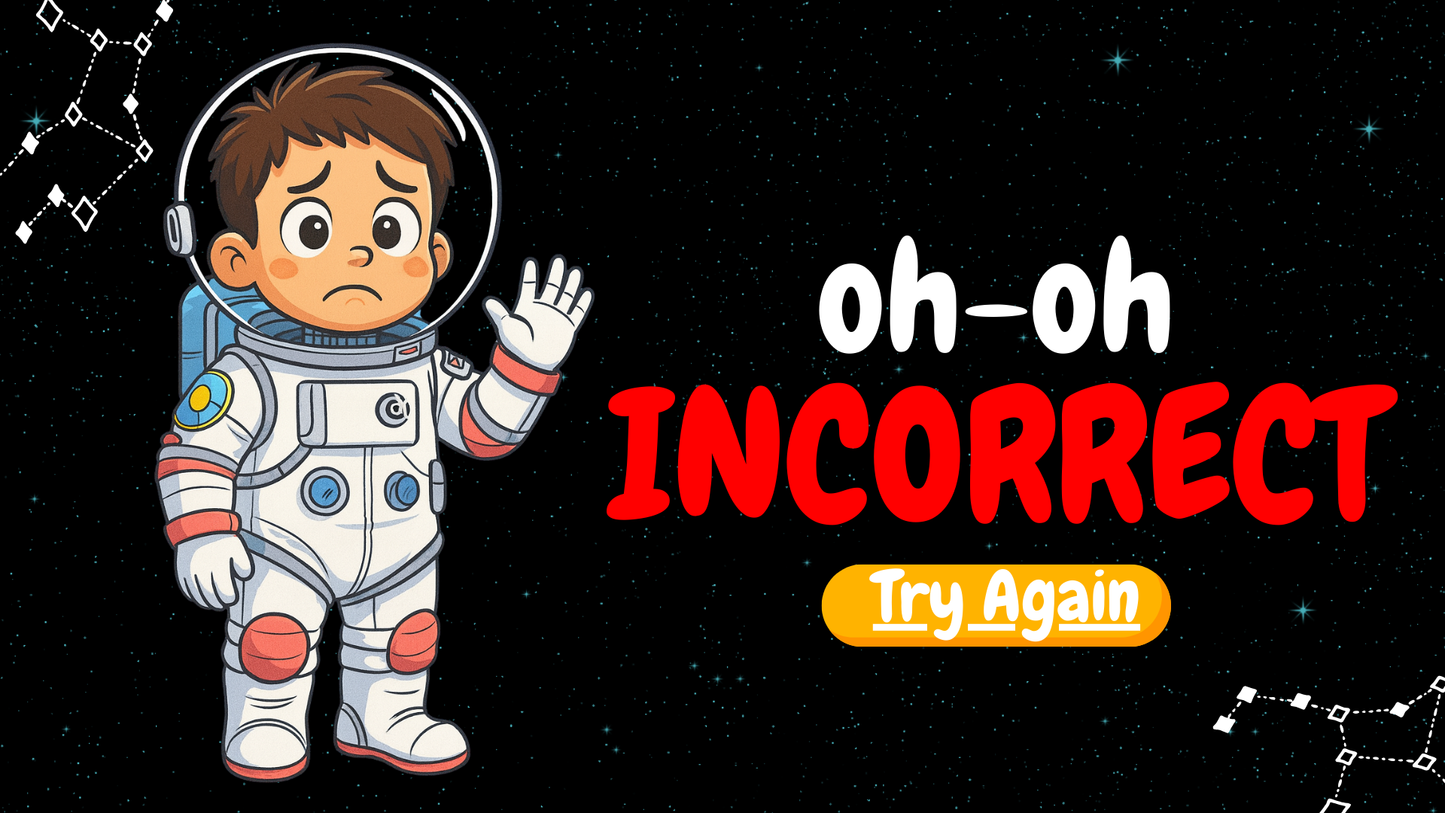 20 FUN SPACE TRIVIA TRUE or FALSE QUIZ FOR KIDS AGES 5-12(Parent Approved)