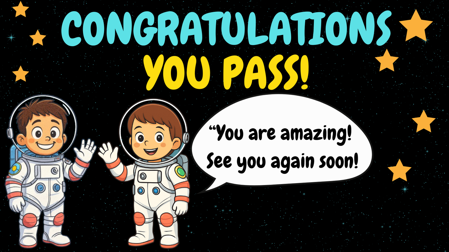 20 FUN SPACE TRIVIA TRUE or FALSE QUIZ FOR KIDS AGES 5-12(Parent Approved)