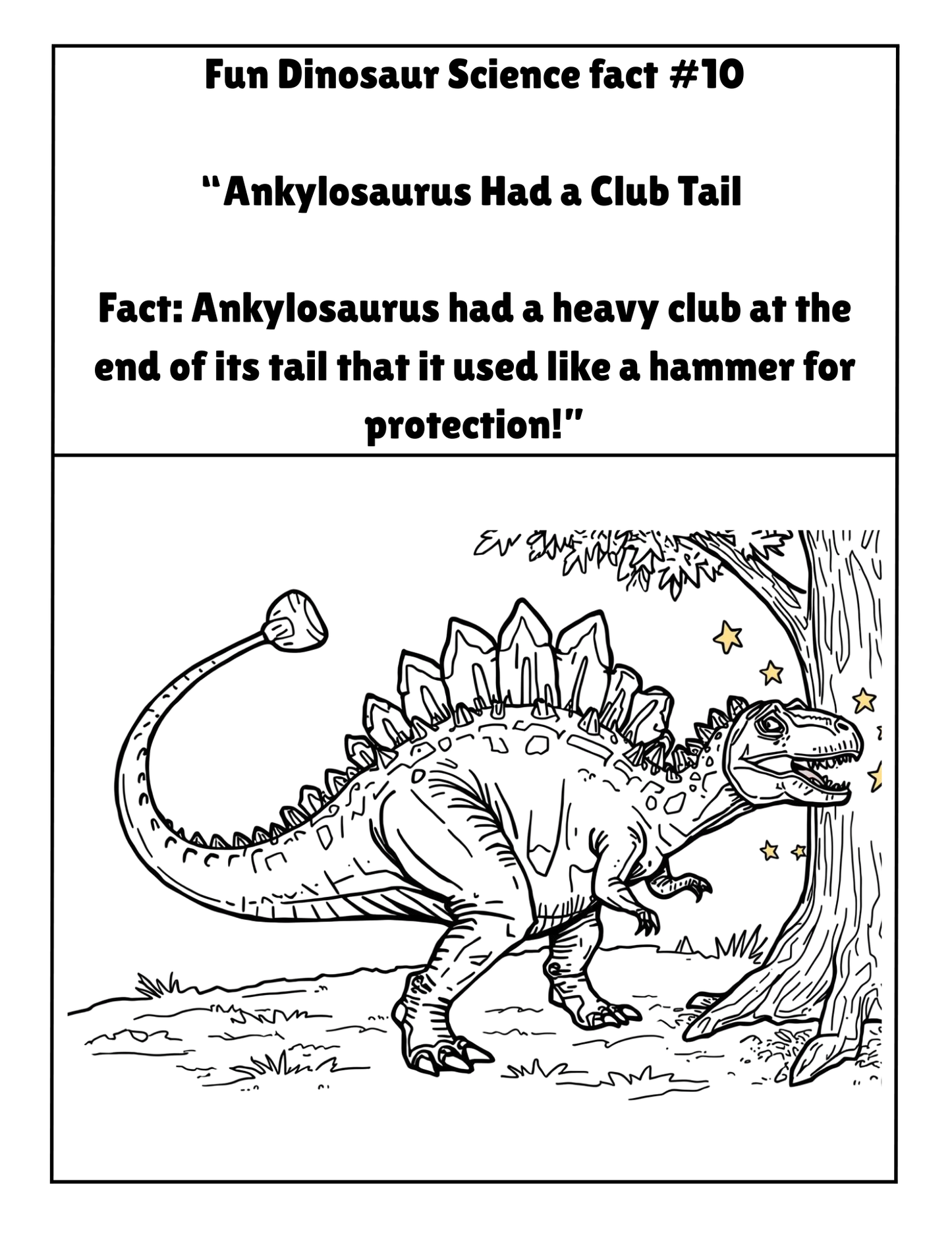 20 FUN DINOSAUR SCIENCE FACTS COLORING BOOK (Print Ready For Ages 5-12 Parent Approved)