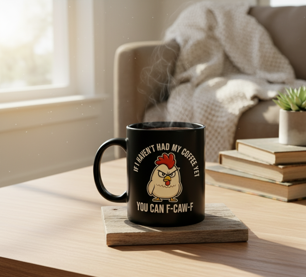 🐔☕ Funny Angry Coffee Chicken Mug – The Mug That Speaks Before You Do.