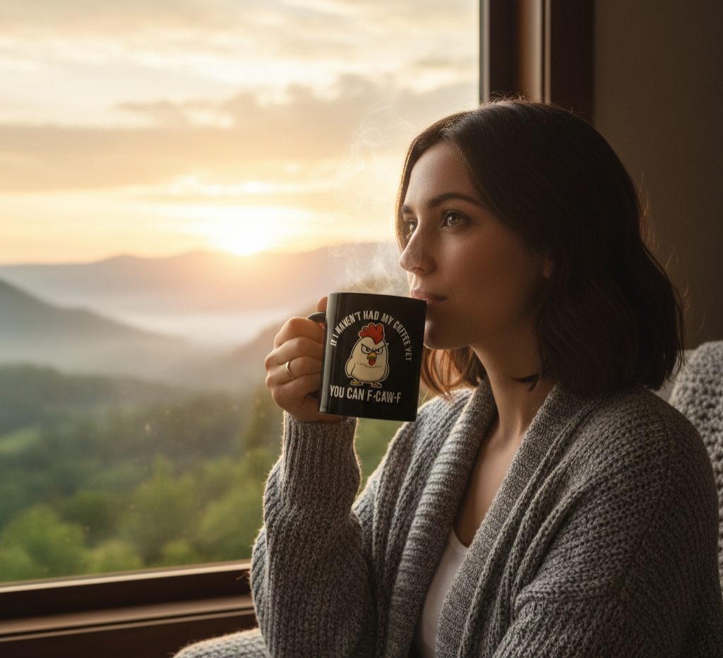 🐔☕ Funny Angry Coffee Chicken Mug – The Mug That Speaks Before You Do.