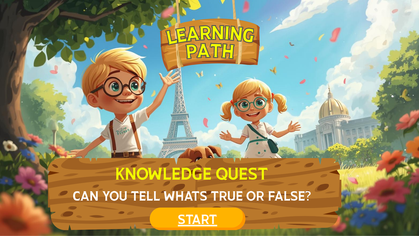 20 FUN SCIENCE TRIVIA TRUE or FALSE FACTZ QUIZ #1 FOR KIDS AGES 5-12(Parent Approved)