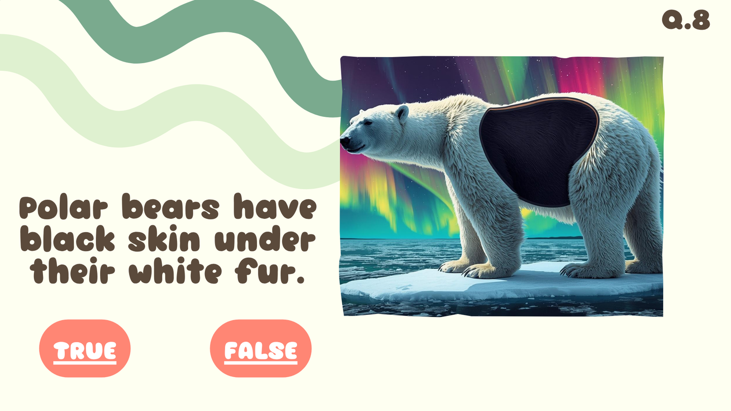 20 FUN SCIENCE TRIVIA TRUE or FALSE FACTZ QUIZ #2 FOR KIDS AGES 5-12(Parent Approved)