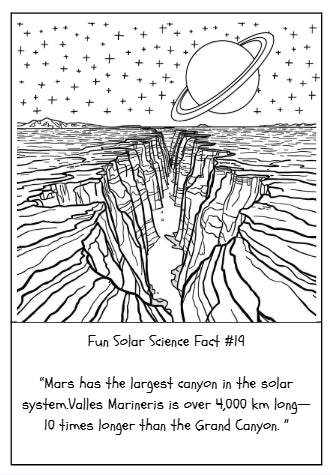 20 FUN SOLAR SCIENCE FACTS COLORING BOOK (Print Ready For Ages 5-12 Parent Approved)