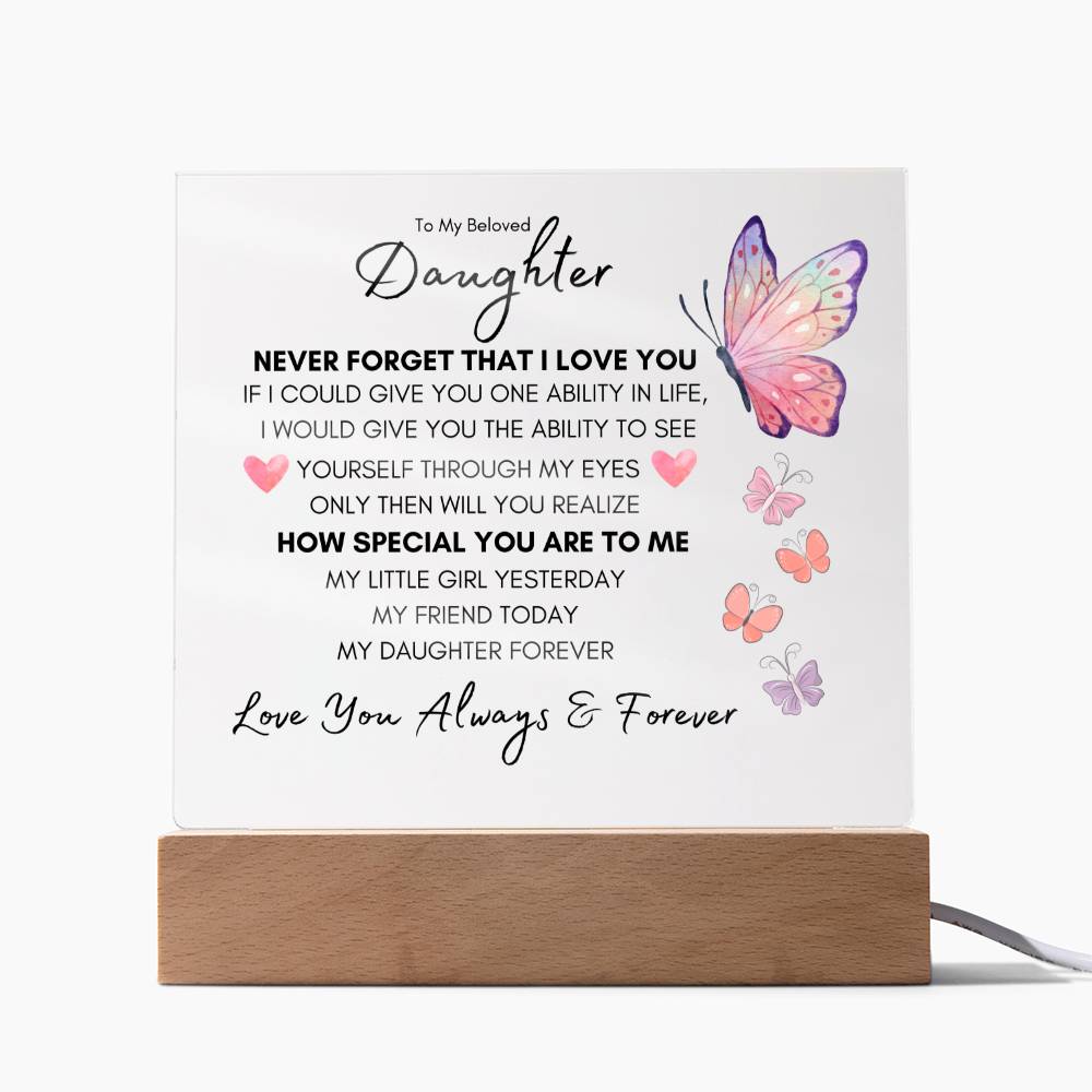 To My Beloved Daughter NIGHT LIGHT  |  My Daughter Forever