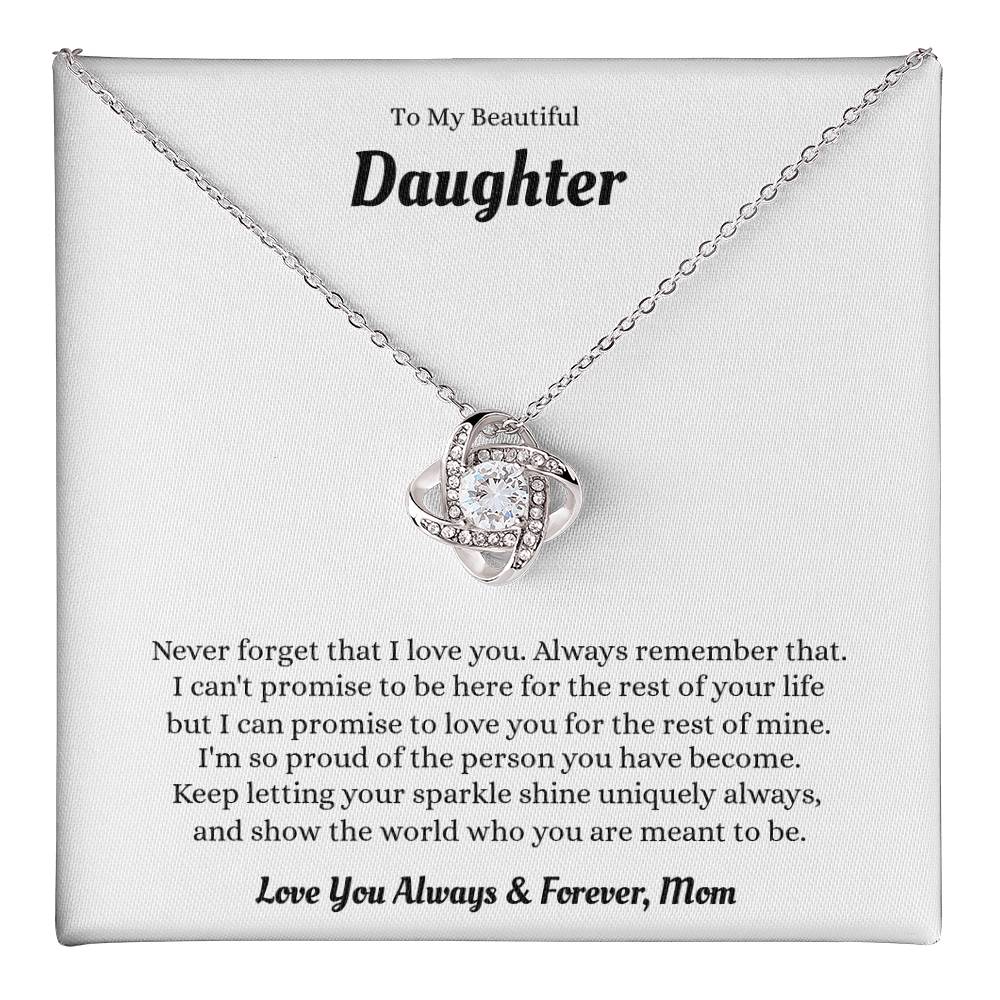 Love Knot Necklace (Yellow & White Gold Variants)