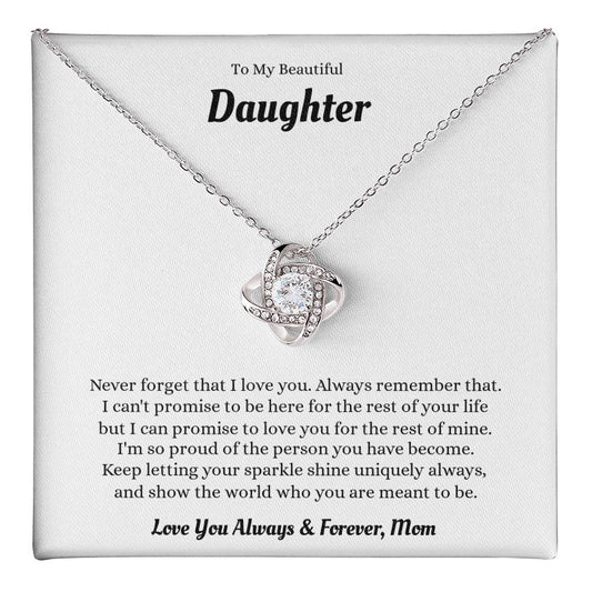 Love Knot Necklace (Yellow & White Gold Variants)